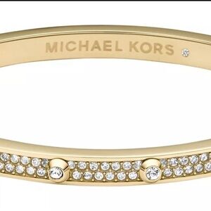 Michael Kors Crystal-Studded Gold Bracelet